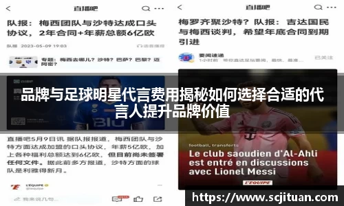 品牌与足球明星代言费用揭秘如何选择合适的代言人提升品牌价值